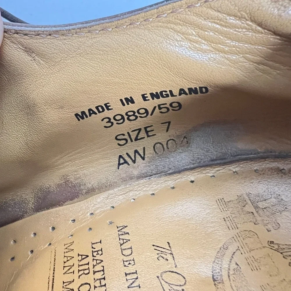 Dr. Martens 3989/59 Made in England Brown Leather Brogue Shoes UK 7 US M 8 W 9